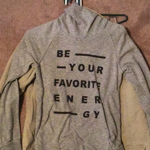 grey turtle neck hoodie